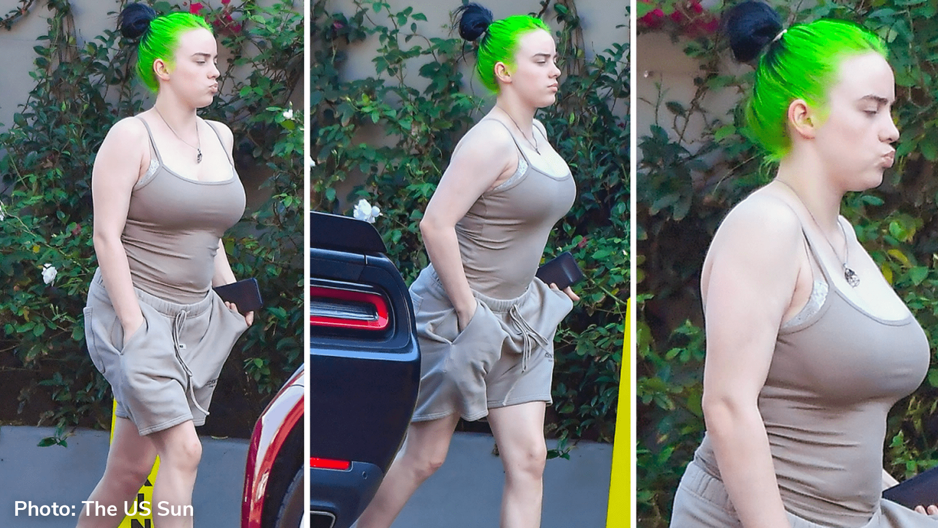 Billie Eilish looks almost unrecognisable as she swaps her…