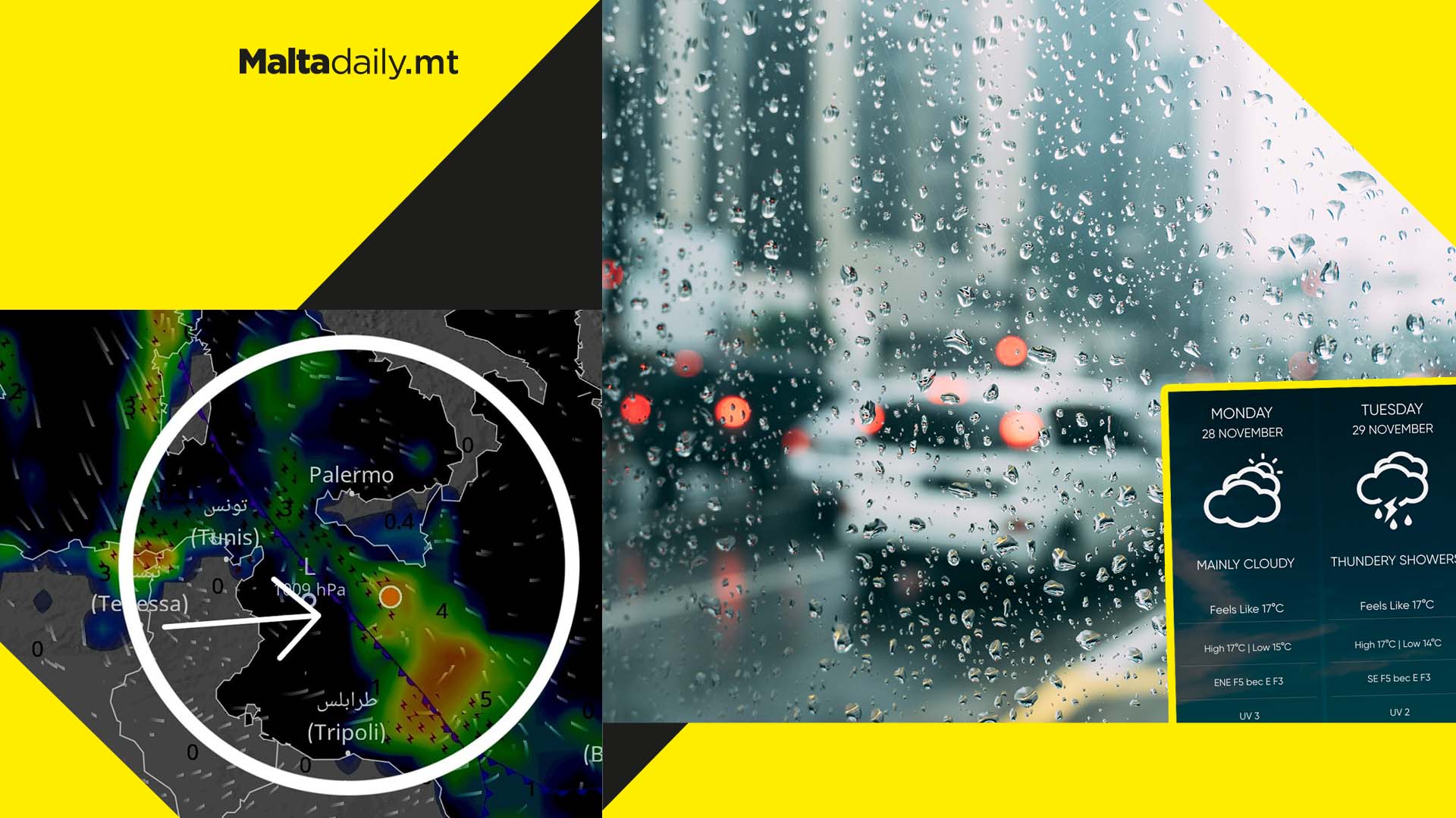 Storm hitting Malta on Tuesday to be even bigger than last…
