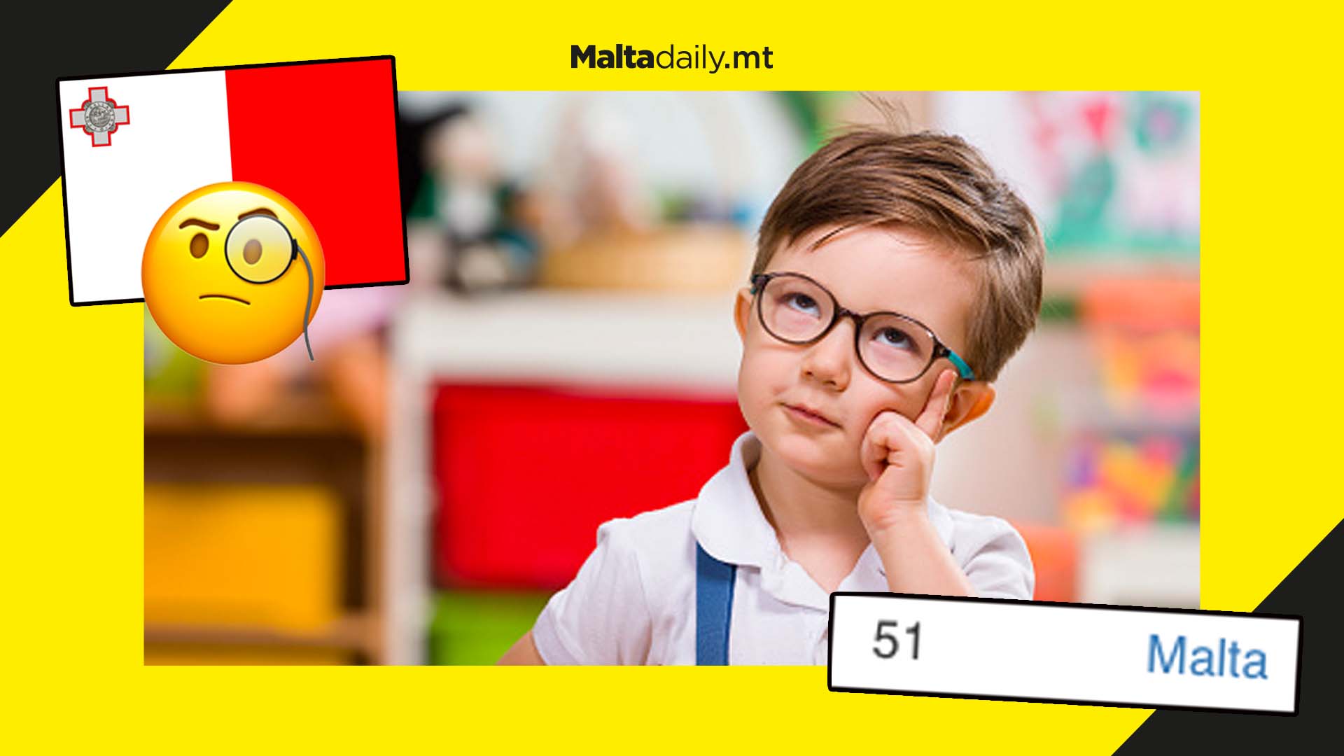 Maltese Intelligence Ranking Malta ranks in 51st place in terms of IQ reveals new survey