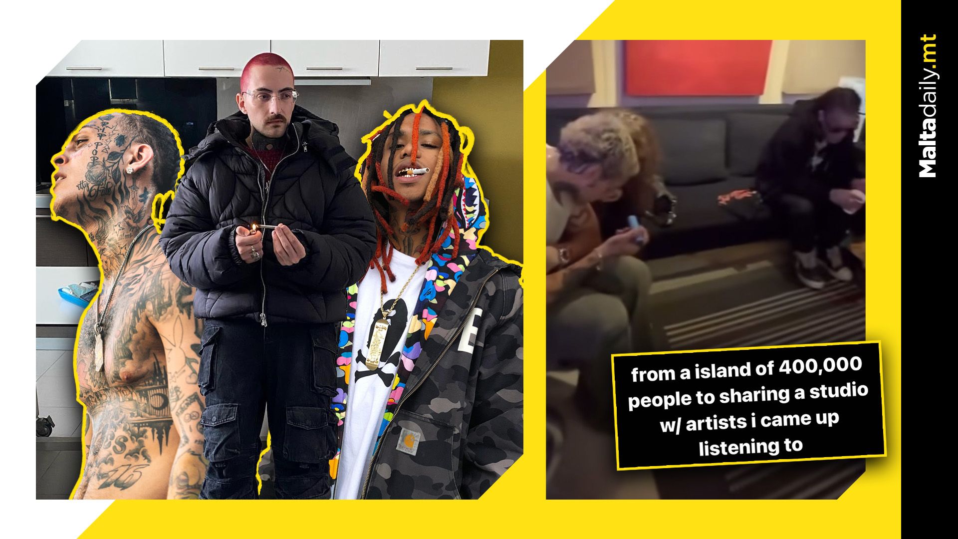 Malta’s Eddie Fresco hits the studio with major rappers Lil…